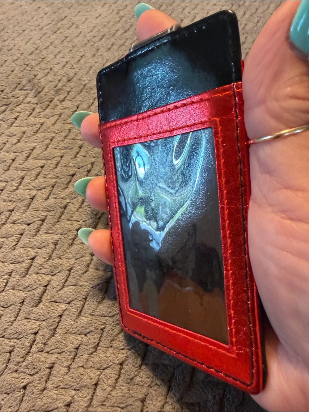 Disney Parks Mickey Mouse ID & Card Snap Closure Wallet